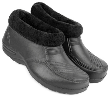 Damskie kalosze krótkie zimowe LEKKIE ocieplane piankowe eva