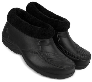 Damskie kalosze krótkie zimowe LEKKIE ocieplane piankowe eva