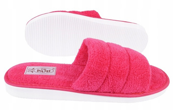 Kapcie damskie FROTKA welurowe pantofle laczki PAMI POLSKIE